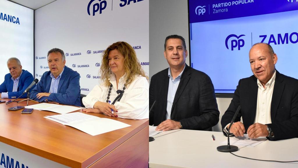 Montaje con Carmen Sánchez Bellota, Raúl Hernández, José María Sánchez, José María Barrios y Alberto Castro