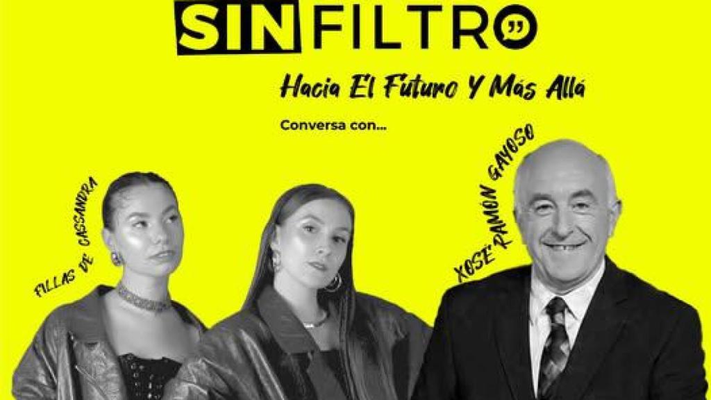 Cartel de la charla de Fillas de Cassandra y Xosé Manuel Gayoso.