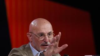 Luis de la Fuente, durante la rueda de prensa.