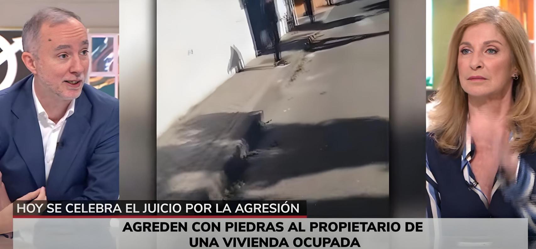 Cristian Campos durante la tertulia de 'Buenos días' en Telemadrid.