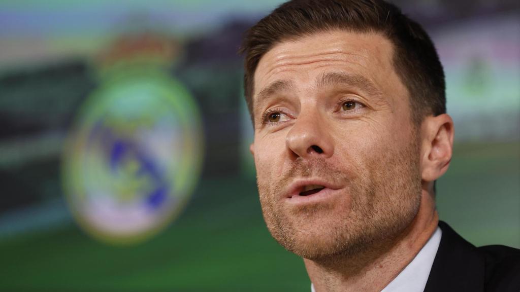 Xabi Alonso, en rueda de prensa