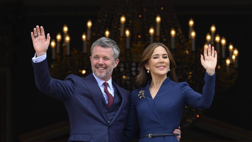 Federico X y Mary, en el balcón este lunes, 26 de mayo.