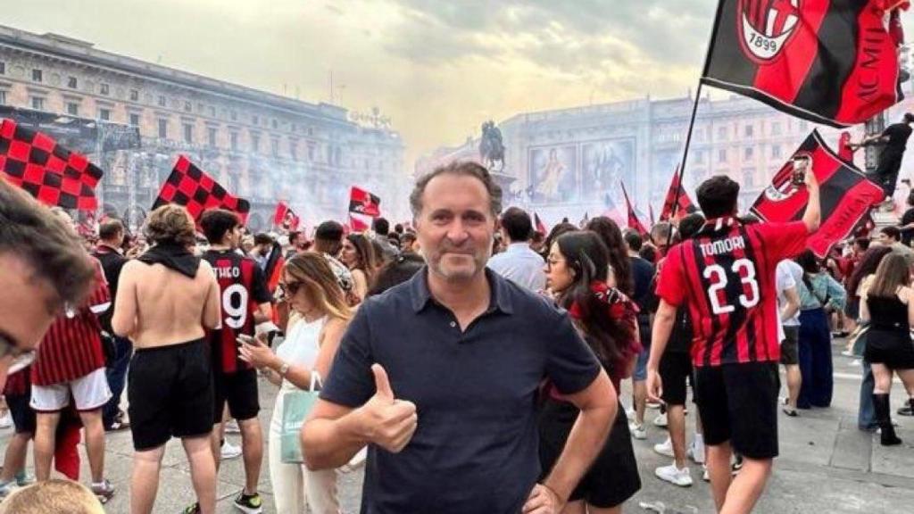 Gerry Cardinale, celebra como un aficionado más el Scudetto de 2022