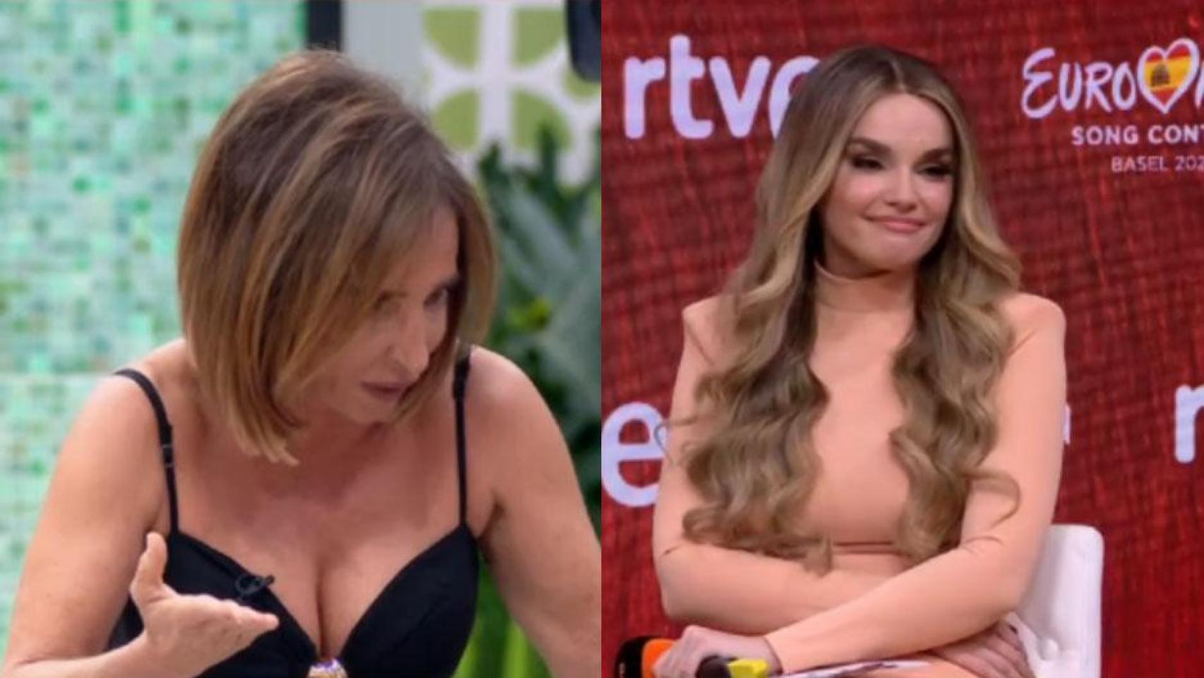 María Patiño y Melody en imágenes de 'La familia de la tele'.