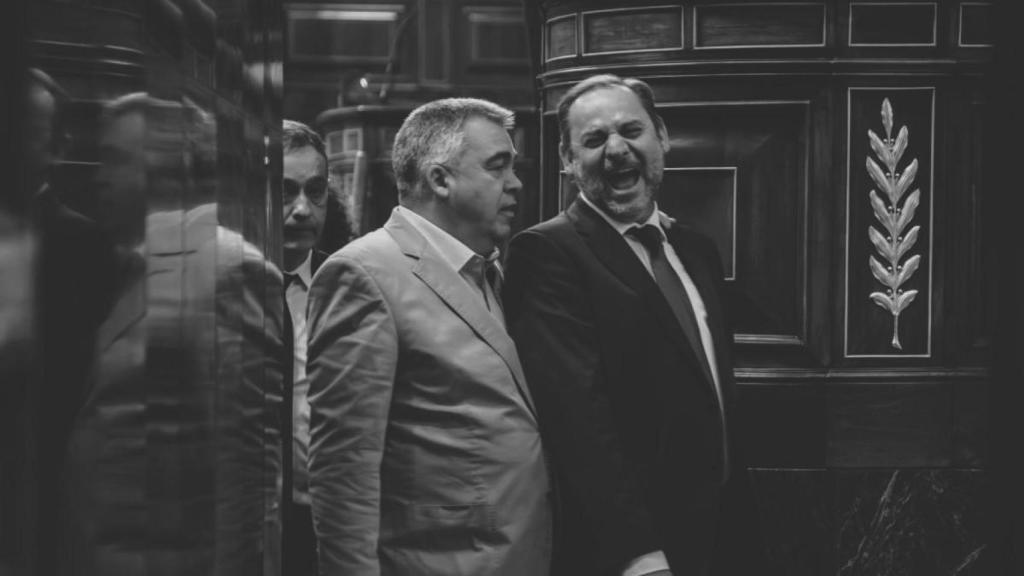 José Luis Ábalos con Santos Cerdán, en una imagen de archivo.