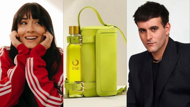 Aitana, Alejandro Palomo y el bolso de su campaña en un grafismo