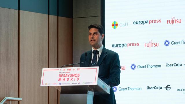 El consejero de Educación, Ciencia y Universidades de la Comunidad de Madrid, Emilio Viciana, durante un Desayuno Madrid organizado por Europa Press.