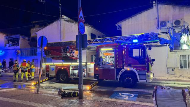 Los bomberos en Parla.