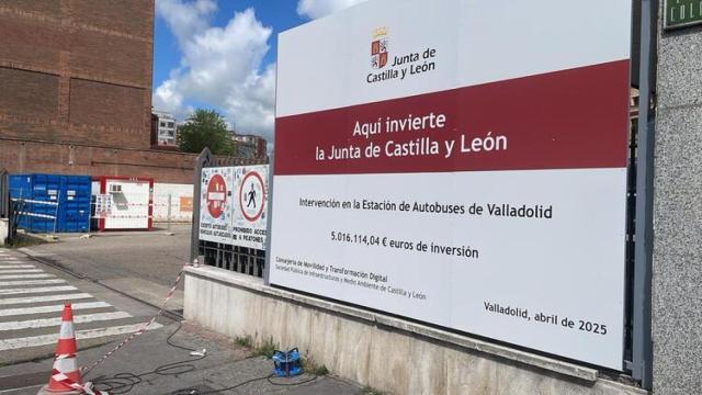 Obras en la estación de autobuses de Valladolid