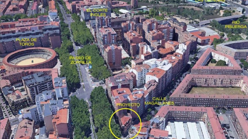 El edificio histórico en calle Magallanes