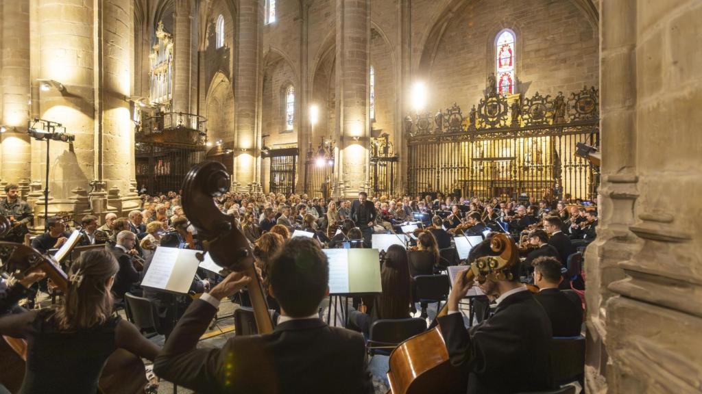 Concierto en la Concatedral de Santa María de la Redonda, en Logroño. Foto: Rafa Lapuente.