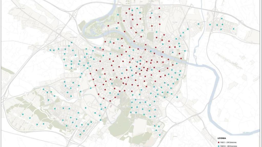 Mapa de la ampliación del servicio Bizi, en Zaragoza, a partir de julio.
