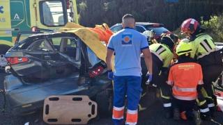 Imagen del accidente ocurrido en Vélez-Málaga.