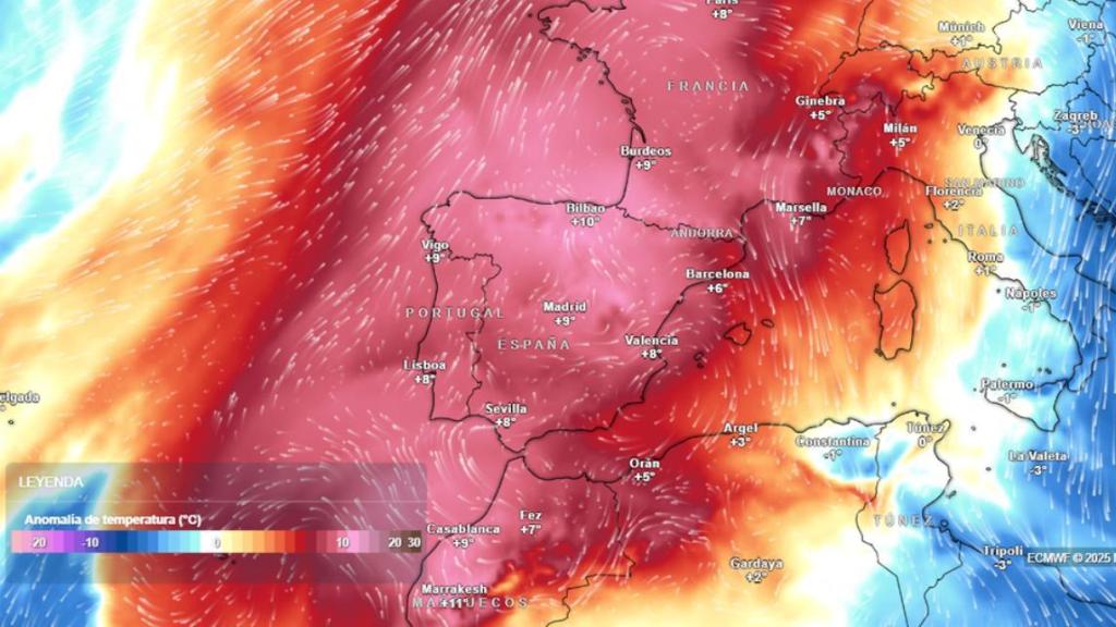 El mes de junio comenzará con temperaturas hasta 12 ºC más altas de lo normal.