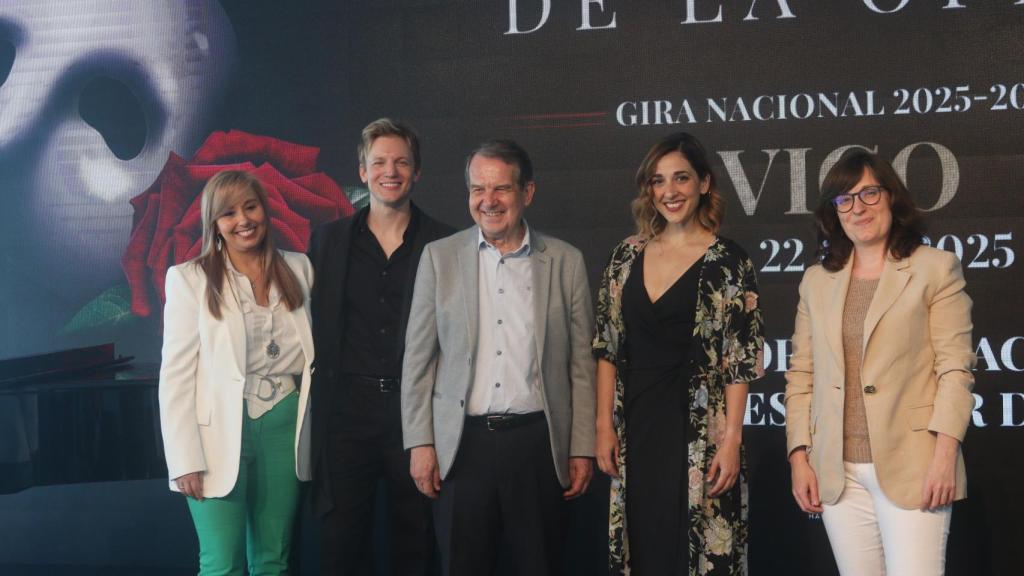 Rueda de prensa de El Fantasma de la Ópera, en el auditorio del Mar de Vigo