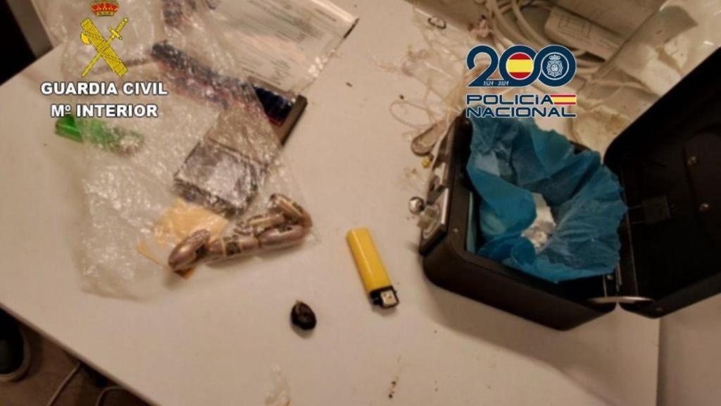 Sustancias incautadas en un operativo.