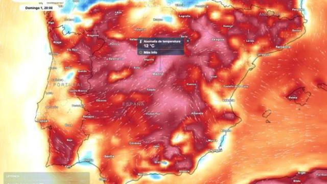 El mes de junio comenzará con temperaturas hasta 12 ºC más altas de lo normal.