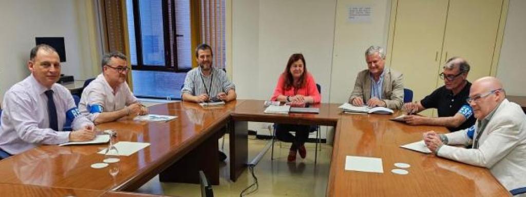 Reunión celebrada este lunes en el ministerio.