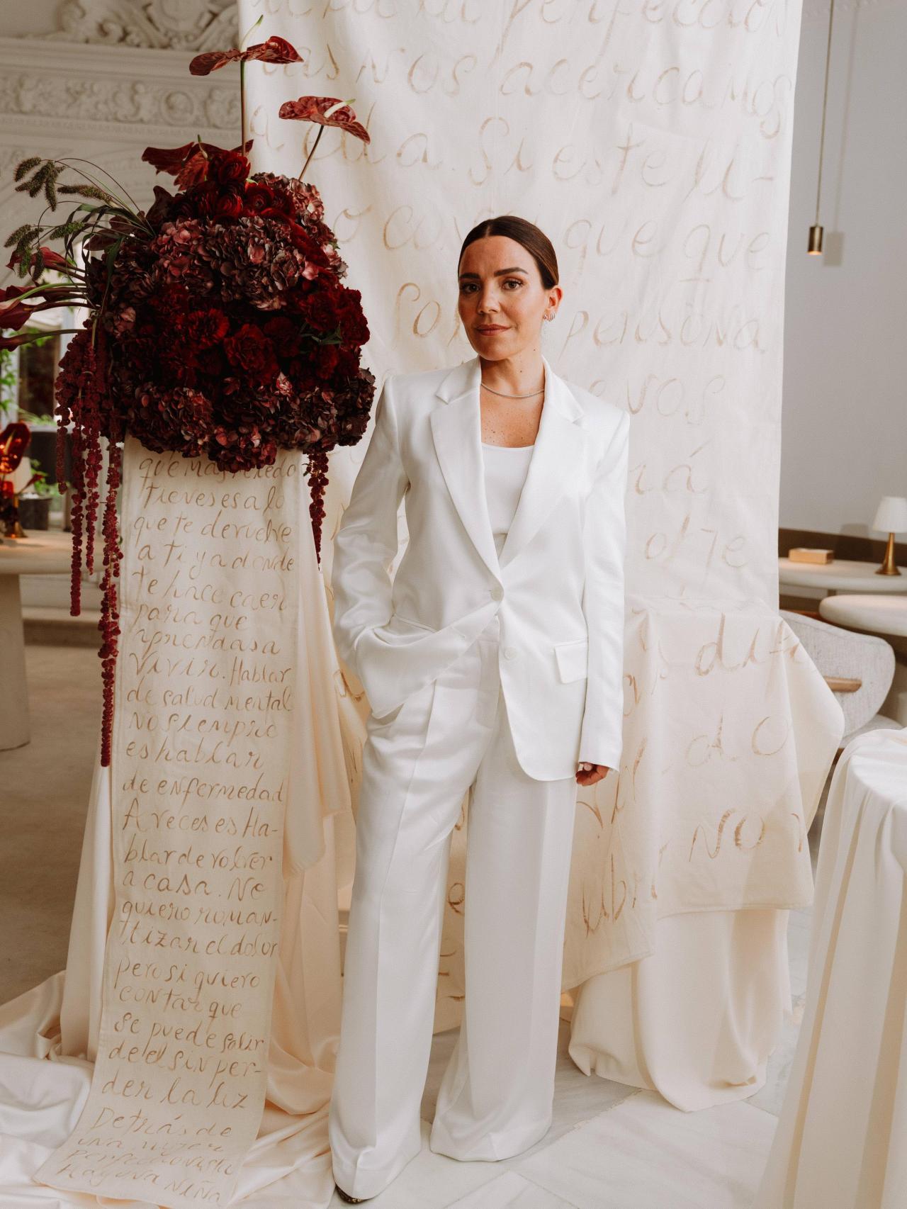 Paula Ordovás, posando durante la presentación de su libro.
