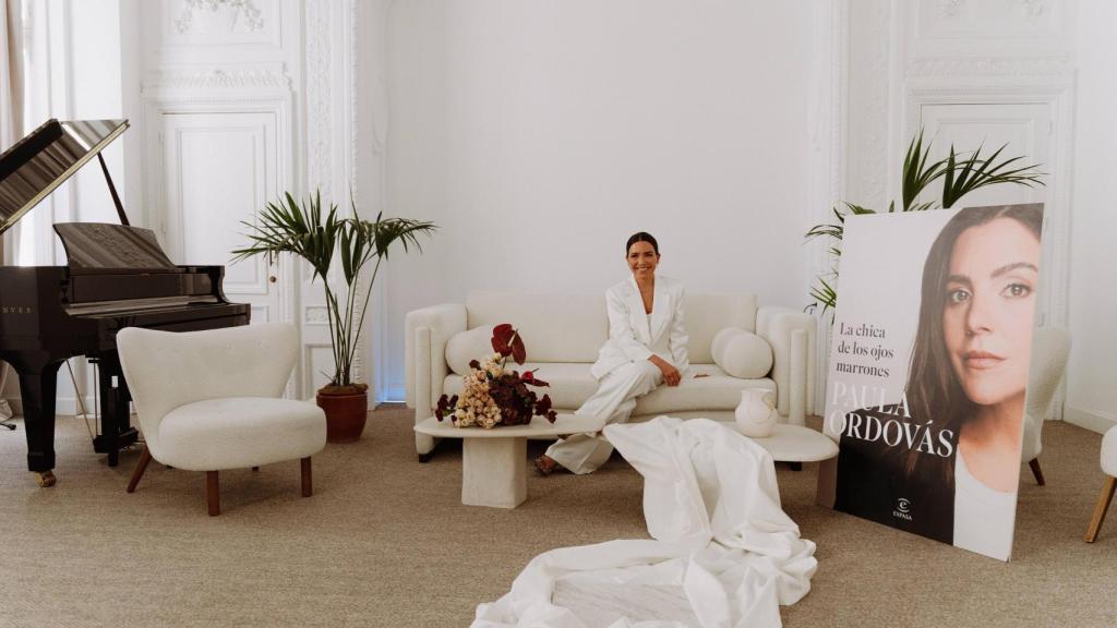 Paula Ordovás, durante la sesión de fotos de la presentación.