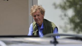 Ernesto de Hannover, tras recibir el alta el pasado abril.