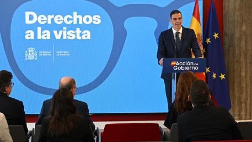 El presidente del gobierno, Pedro Sánchez, explicando la medida.