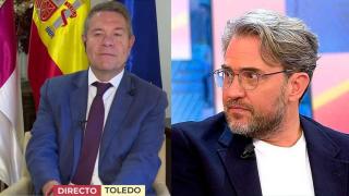 Máximo Huerta y Emiliano García-Page en imágenes de 'El programa de Ana Rosa'.