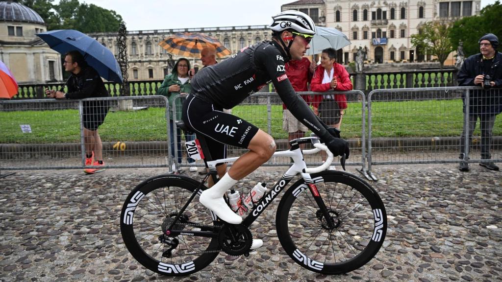 Juan Ayuso, durante la etapa 16 del Giro de Italia.