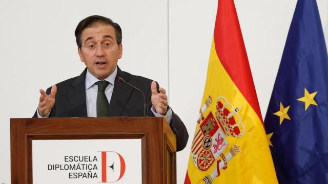 El ministro de Exteriores, José Manuel Albares, en la entrega de despachos de secretario de embajada, este martes en Madrid.