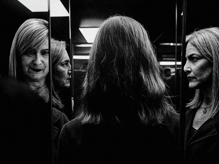 Leire Díez Castro en un fotomontaje.