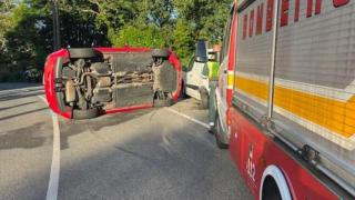 Accidente de tráfico en Boiro.