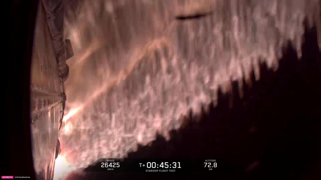 Uno de los últimos fotogramas de la Starship