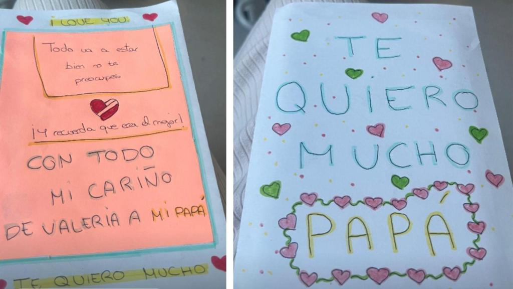 Olvido Hormigos ha compartido en sus redes sociales las cartas que ha escrito su hija Valeria a su marido durante su ingreso hospitalario.