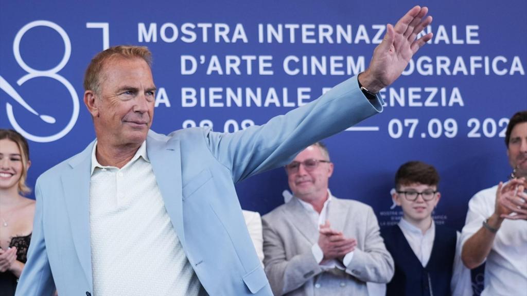 Kevin Costner, durante la presentación de 'Horizon 2' en Venecia. Foto: Gian Mattia D'Alberto / Zuma Press / ContactoPhoto