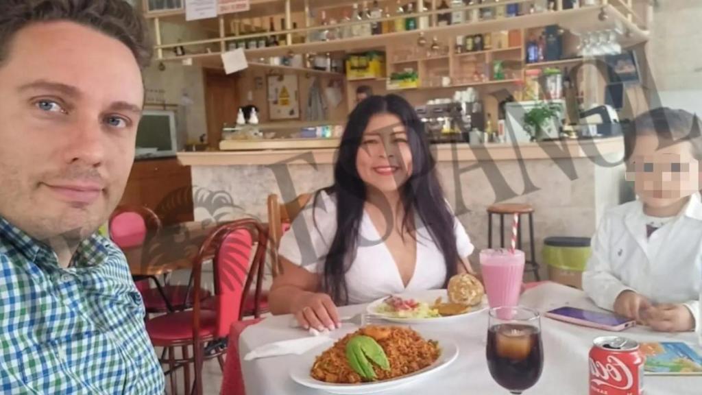 ernardino, junto a su ex Andrea y a su hijo secuestrado, también Bernardino.