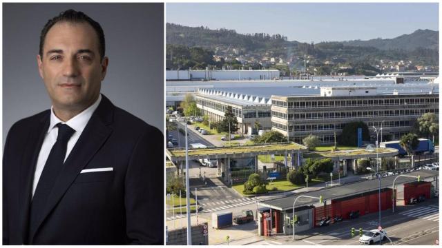 Antonio Filosa, nuevo CEO de Stellantis, y la planta de la compañía en Vigo