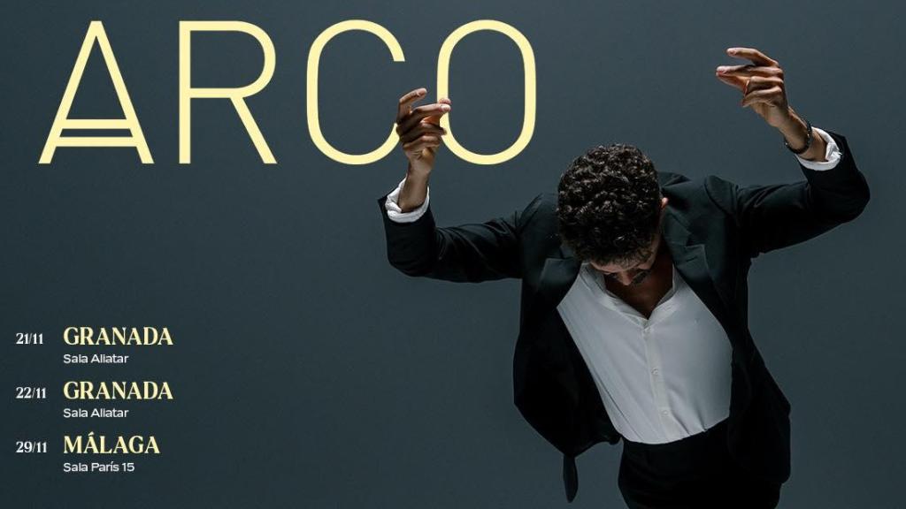 Cartel de la gira del artista Arco.