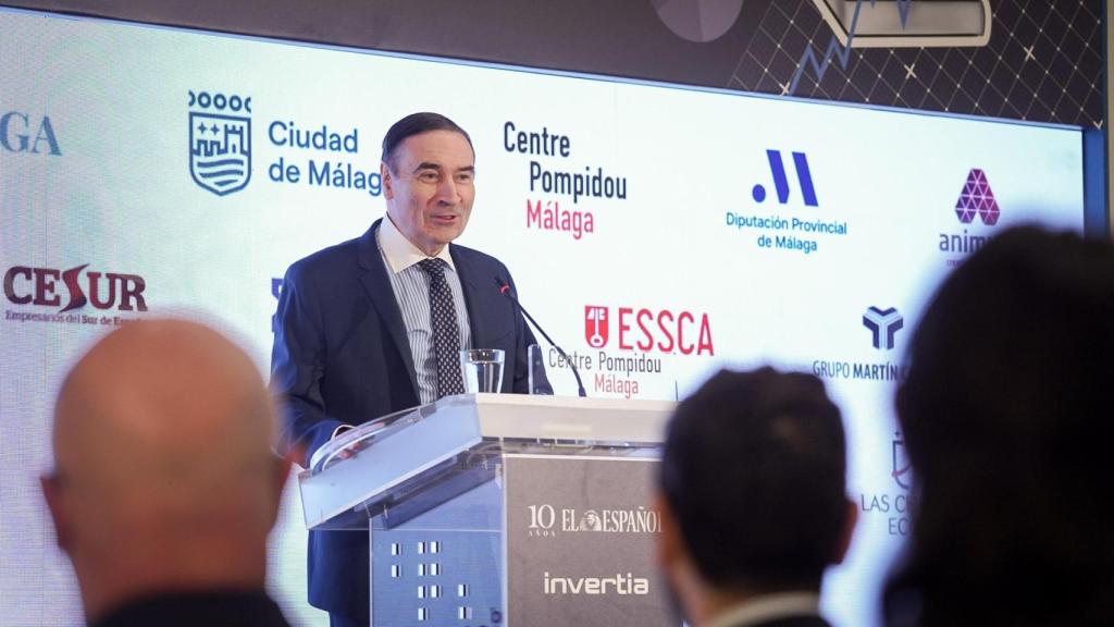 Pedro J. Ramírez durante la inauguración del IV Foro de Educación, Innovación y Economía de Málaga.