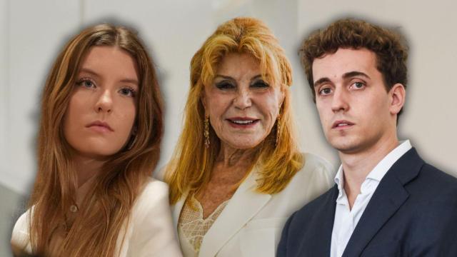 La baronesa Thyssen ha estado acompañada de su hija Carmen y su yerno, Ignacio Barquero de Llauder, en su último acto público.