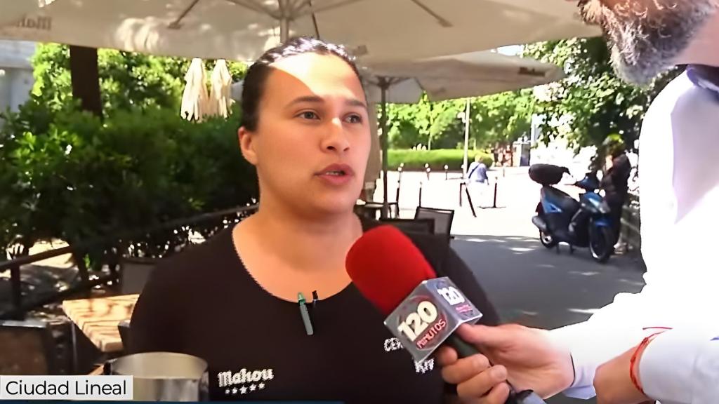 Camila, camarera en Ciudad Lineal.