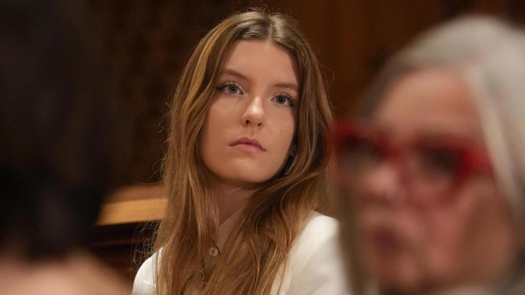 Carmen Thyssen, una de las mellizas de la baronesa Thyssen, en un acto en Barcelona en diciembre de 2024.