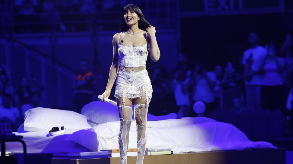 La cantante Aitana en el 'Listening Party' de 'Cuarto Azul'.