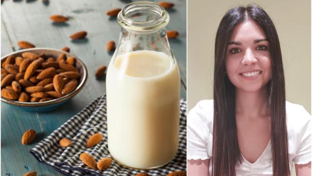 Patricia Ortega, nutricionista recomienda la leche de almendras.