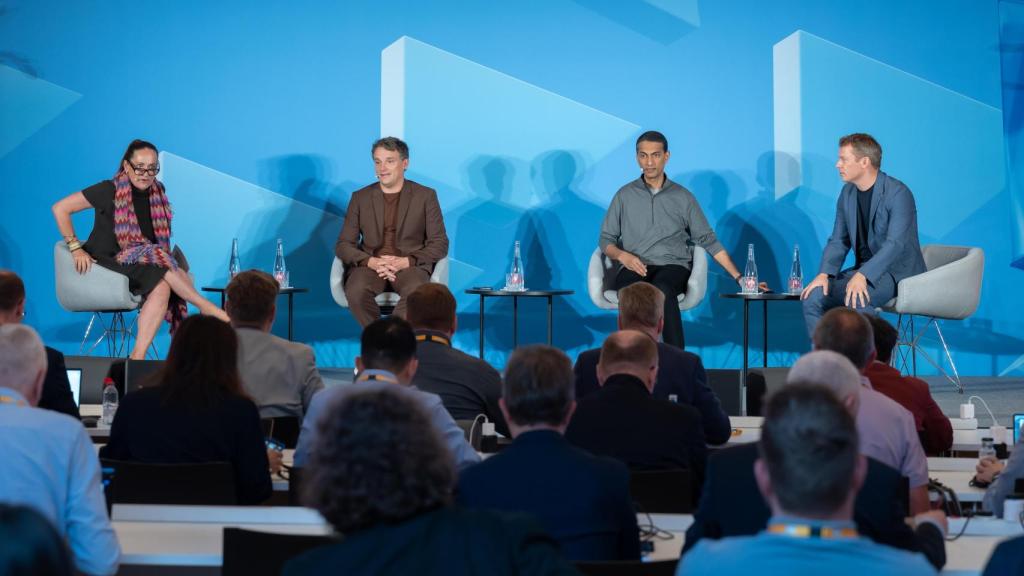 Algunos de los directivos de SAP durante su intervención en el SAP Sapphire en Madrid.