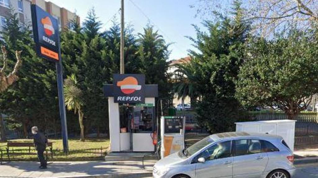 Gasolinera de la plaza del parque de Monte Alto, en A Coruña
