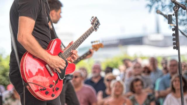 Imagen de archivo de un guitarrista