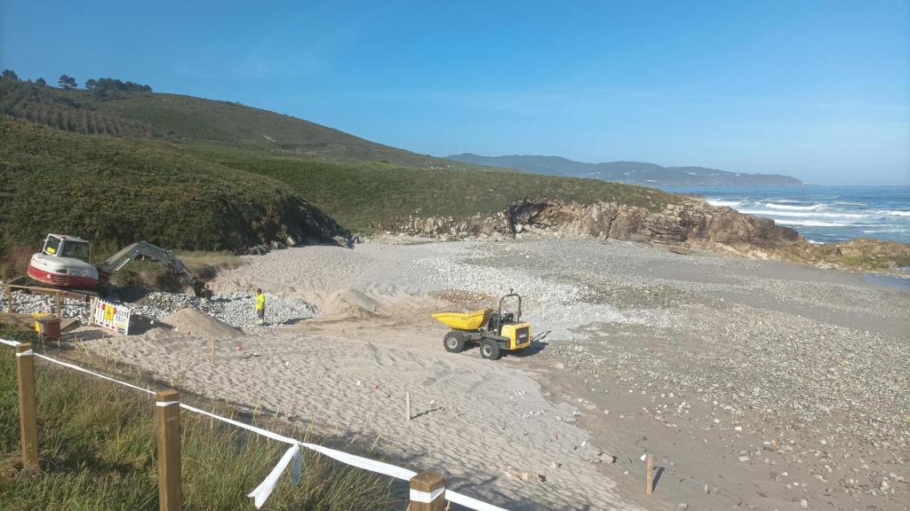 Imagen de la playa de Repibelo, en Arteixo.