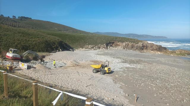 Imagen de la playa de Repibelo, en Arteixo.
