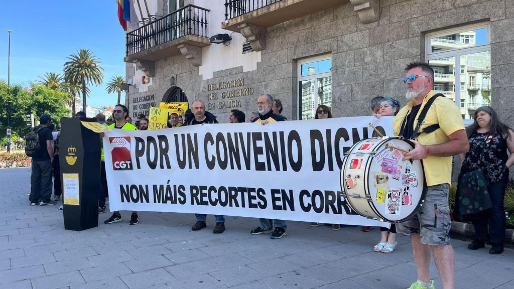 Concentración de Correos en A Coruña