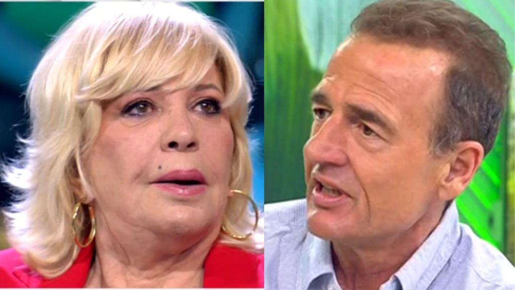 Bárbara Rey y Alessandro Lequio, en un fotomontaje